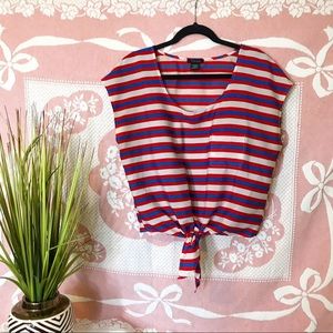 Timing - striped crop top